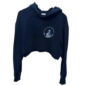Pacific Beach Cali Skull Hoodie Womens Medium Black Graphic Pullover